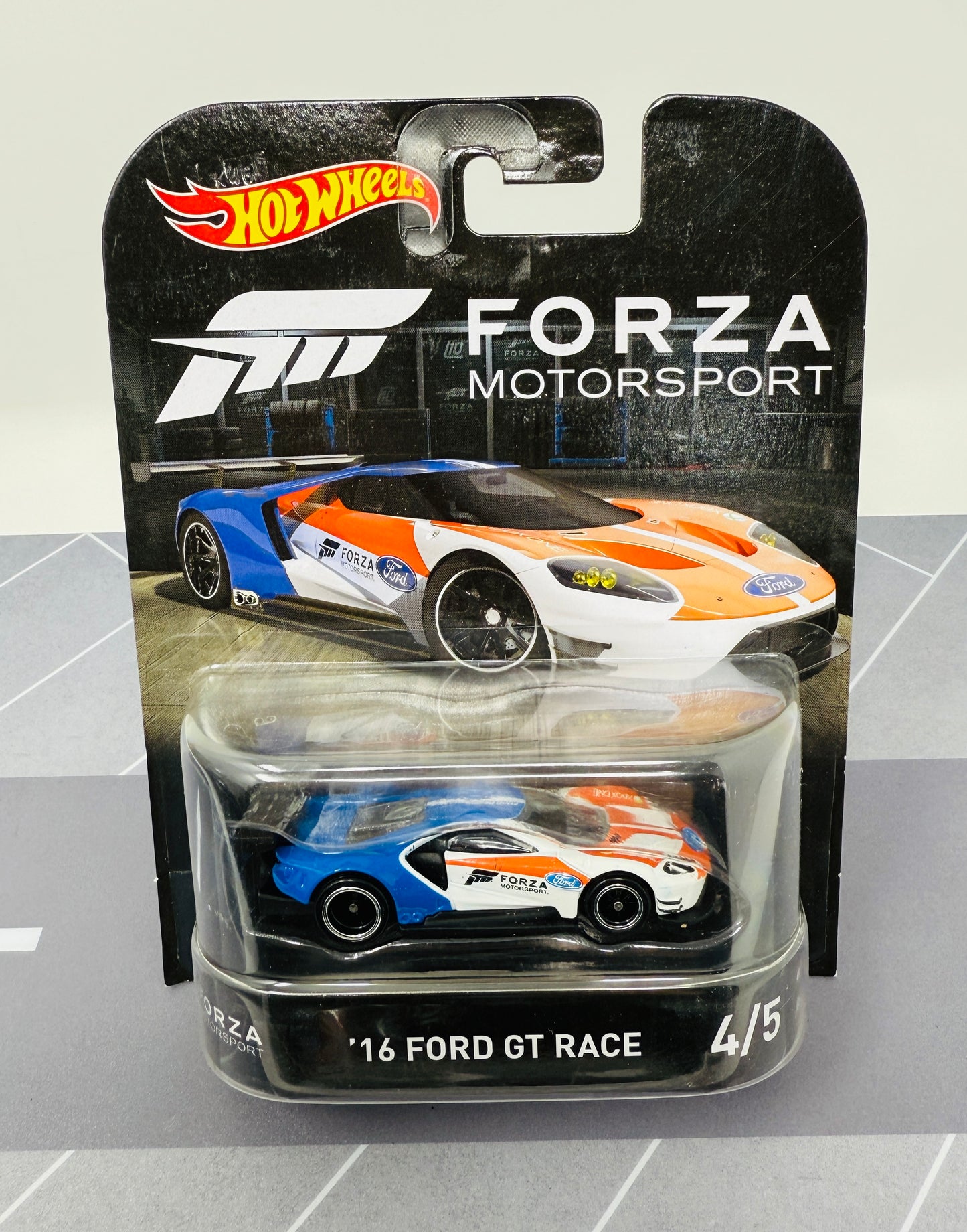 Hot Wheels Retro 16 Ford Gt Race Forza Motorsport