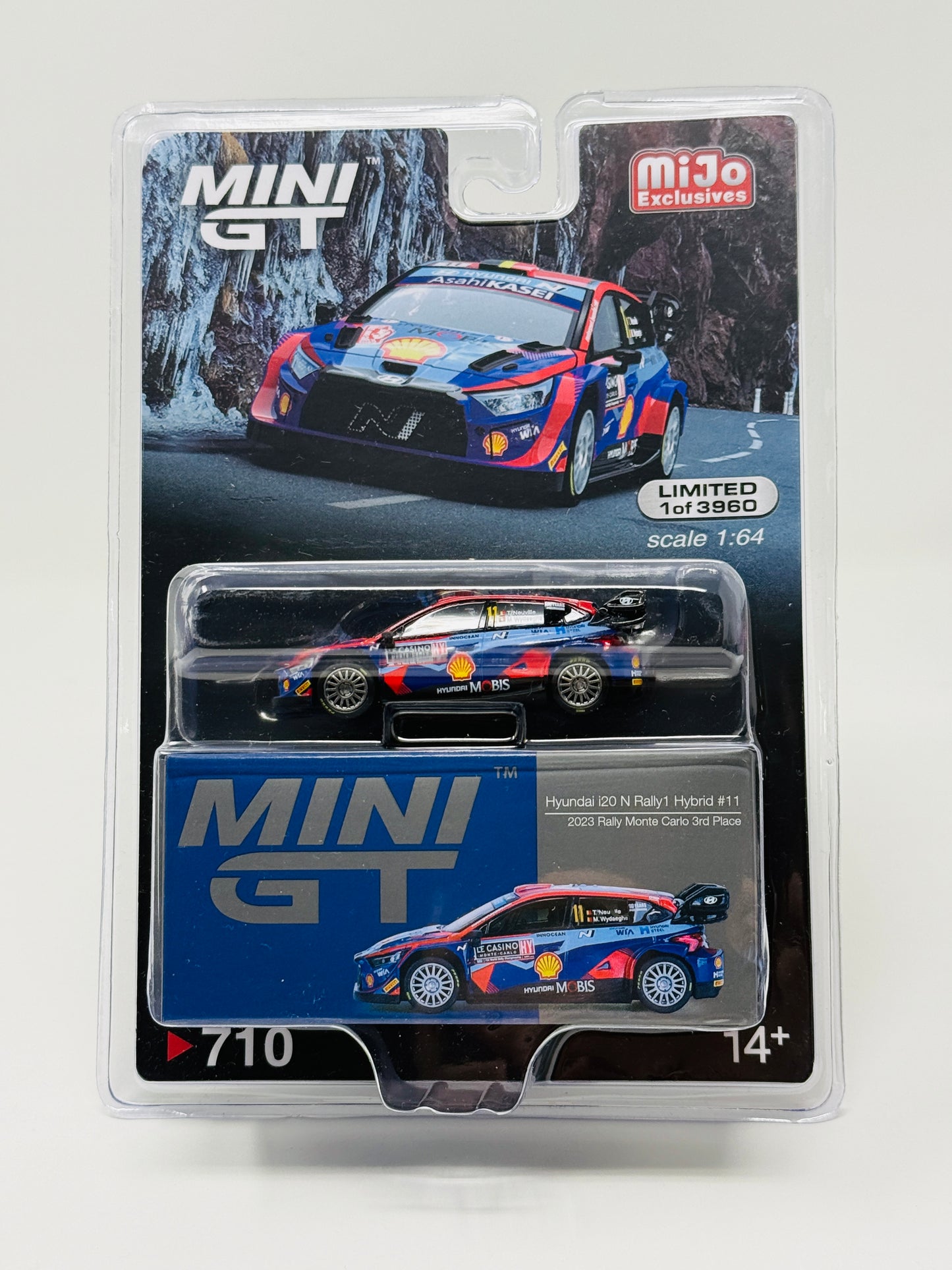 Mini GT Hyundai i20 N Rally Hybrid #11 2923 Rally Monte 3rd #710