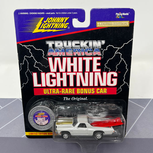 Johnny lightning 1971 el camino truckin america white lightning