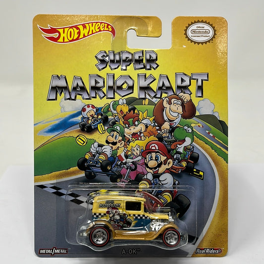 Hot wheels premium a-ok super mario kart real riders