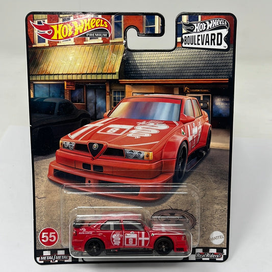 Hot wheels premium boulevard alfa romeo 155 v6 ti car real riders