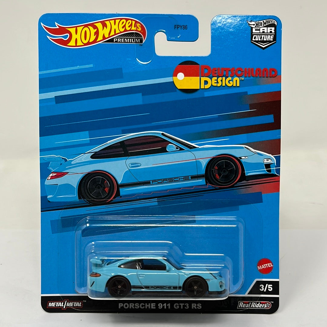 Hot wheels premium deutschland desing porsche 911 gt3 rs real riders