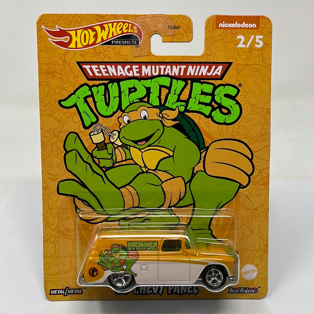 Hot wheels premium turtles ninja 55 chevy panel real riders