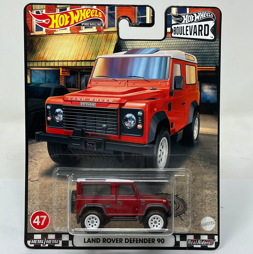 Hot wheels premium boulevard land rover defender 90 real riders