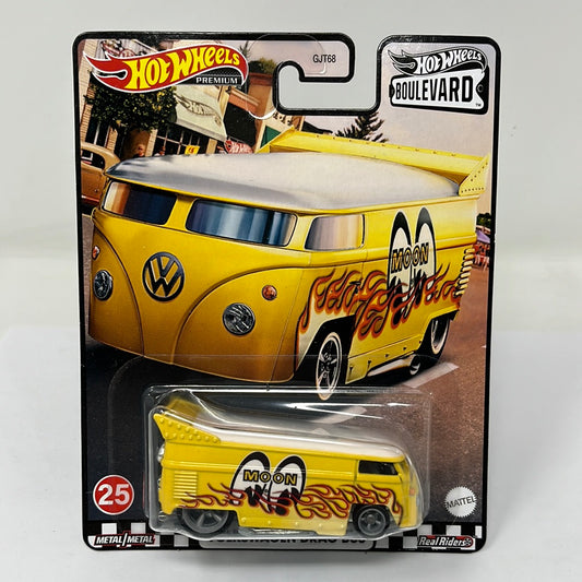 hot wheels premium volkswagen drag bus mooneyes moon boulevard real riders