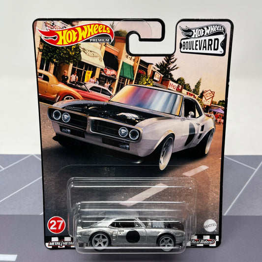 Hot wheels premium custom 67 pontiac firebird boulevard real riders