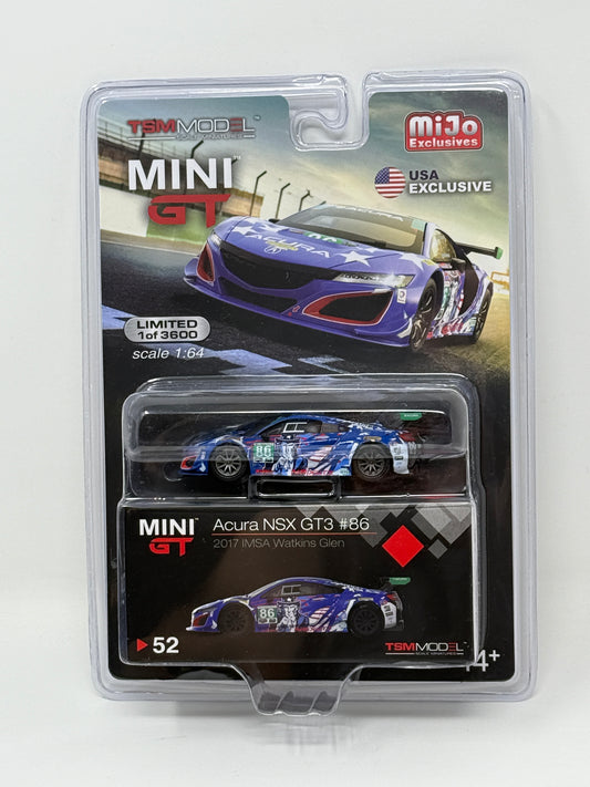 Mini GT Acura NSX GT3 2017 IMSA Watkins Glen 86 #52