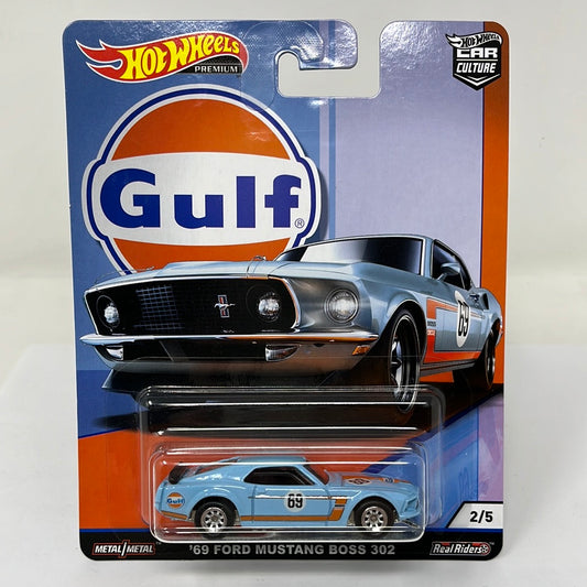 Hot wheels premium 69 ford mustang boss 302 gulf