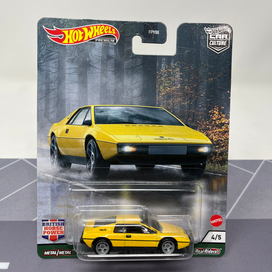 Hot wheels premium lotus esprit s1 car culture real riders