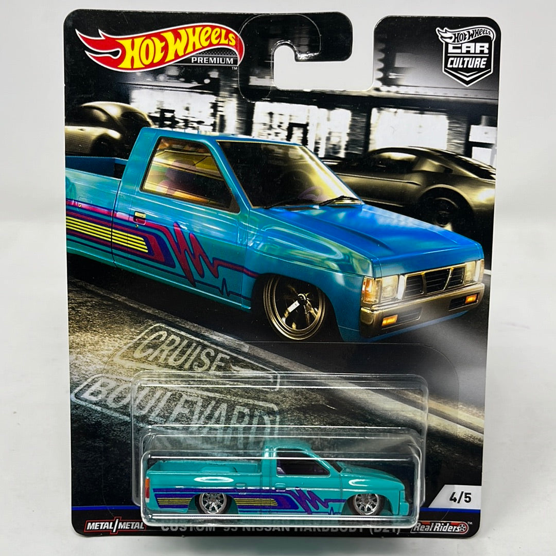 Hot wheels premium custom 93 nissan hardbody d21 – MgMinis DieCast