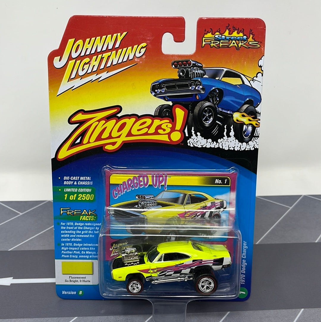 Johnny lightning 1970 dodge charger zingers street freaks