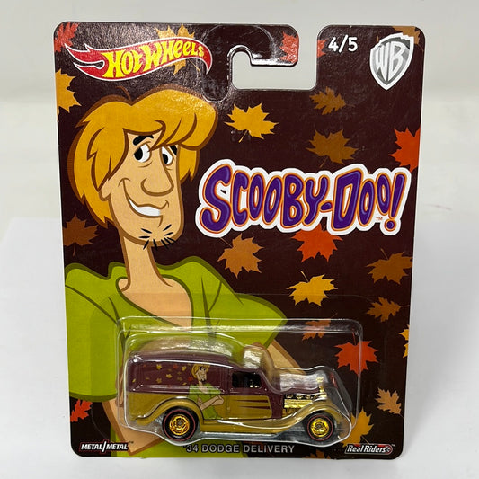 Hot wheels premium scooby doo 34 dodge delivery real riders