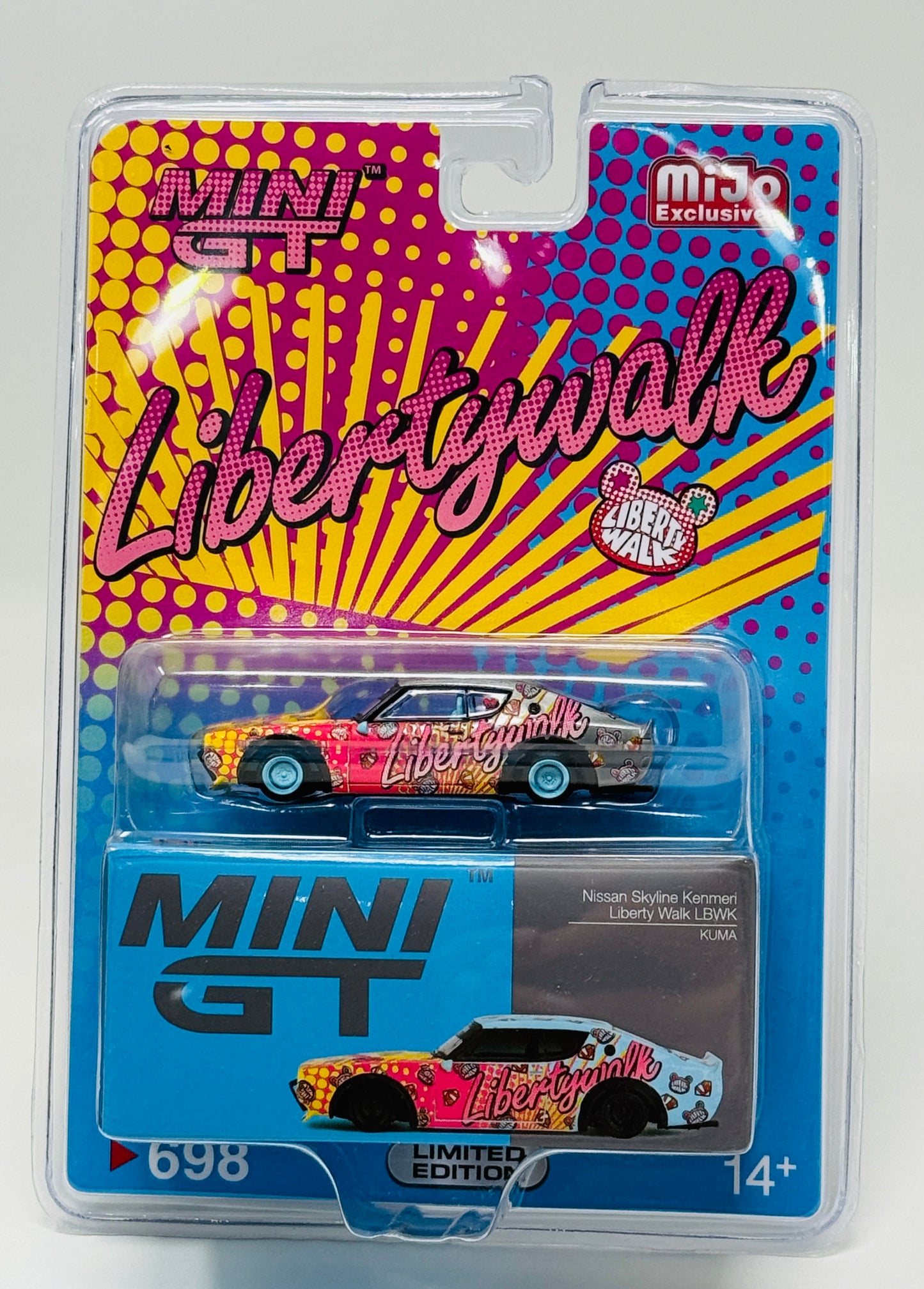 Mini Gt Nissan Skyline Kenmeri Libert Walk LBWK #698 Chase