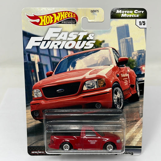 hot wheels premium fast and furious ford f-150 svt lightning real riders