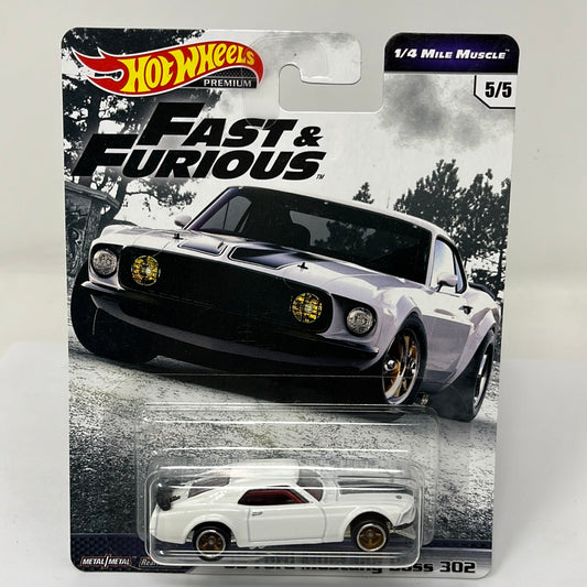 hot wheels premium fast and furious 69 ford mustang boss 302 real riders