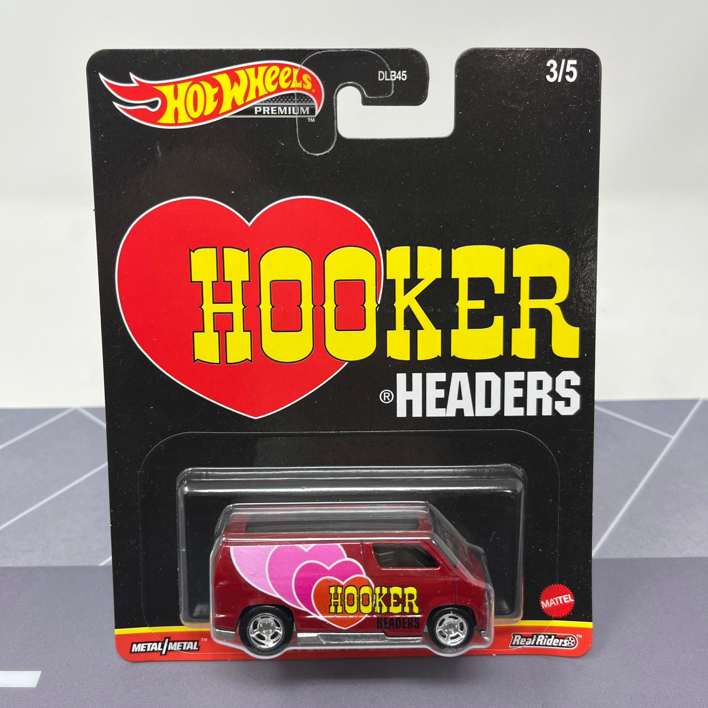 Hot wheels premium hooker headers custom 77 dodge van real riders