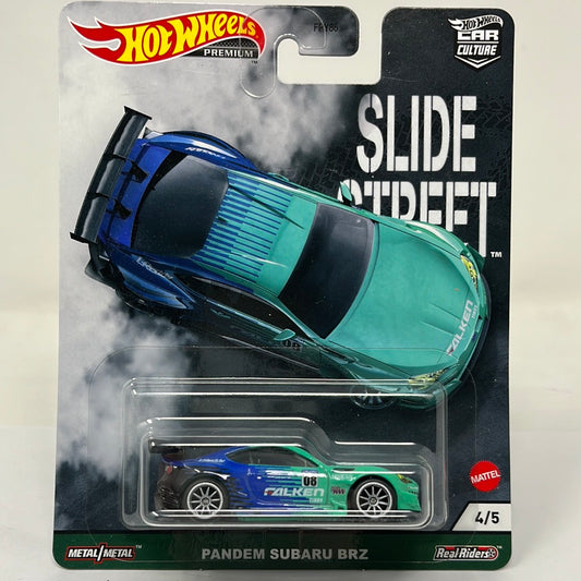 Hot wheels premium slide street falken pandem subaru brz real riders