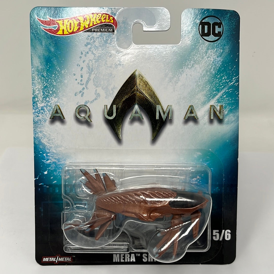 hot wheels premium aquaman mera ship real riders