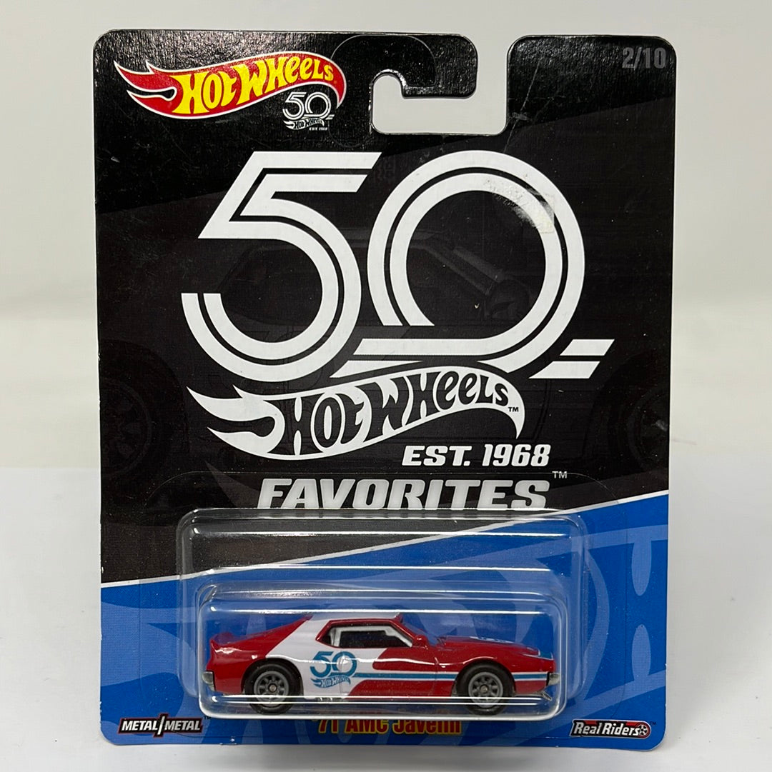 Hot wheels premium 71 amc javelin 50th favorites real riders