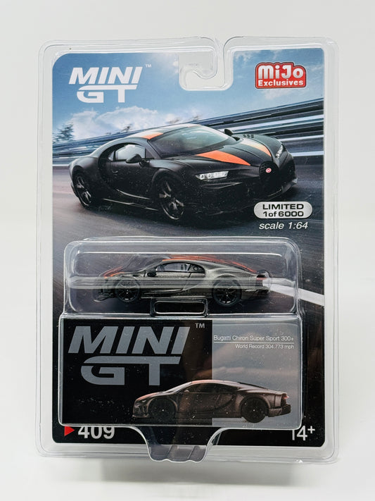 Mini GT Bugatti Chiron Super Sport 300+ World Record 304.773 mph #409