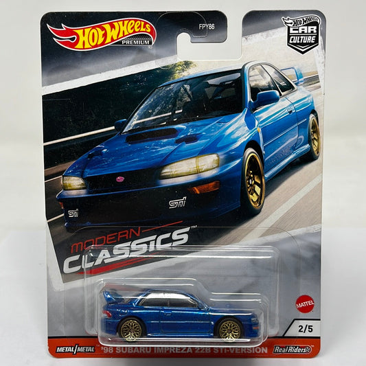 Hot wheels modern classics 98 subaru impreza 22b sti version real riders