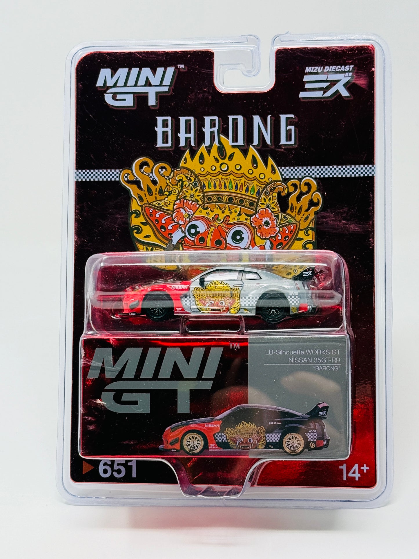 Mini GT LB Silhouette Works GT Nissan 35GT-RR Barong #651 CHASE