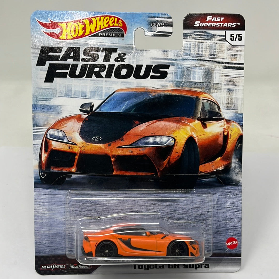 Hot wheels premium fast and furious toyota gr supra real riders