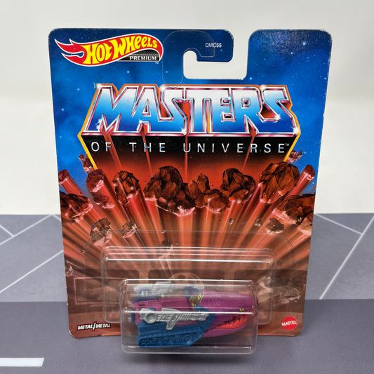 Hot wheels premium land shark marters of the universe real riders