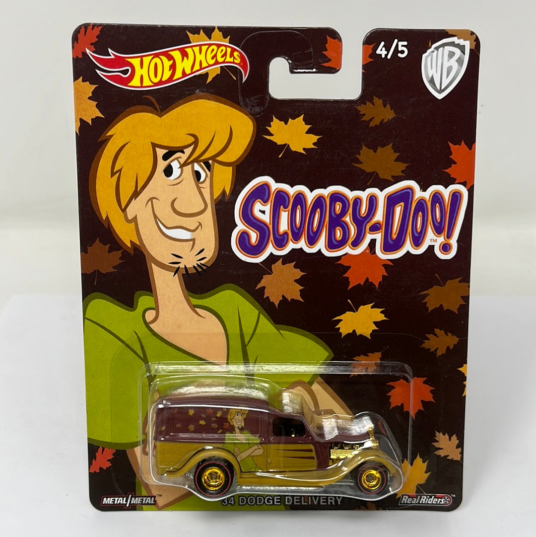 Hot wheels premium scooby doo disney 34 dodge delivery real riders