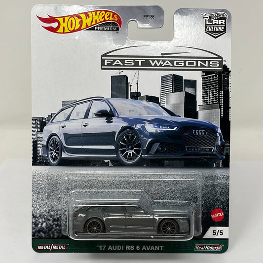 hot wheels premium 17 audi rs 6 avant fast wagons real riders