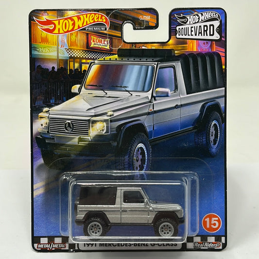 Hot wheels premium boulevard 1991 mercedes benz g-class real riders