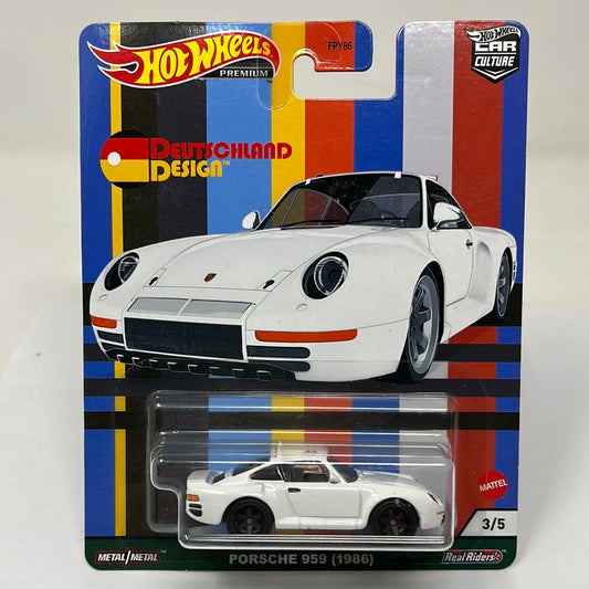 Hot wheels premium deutschland desing porsche 959 (1986) real riders