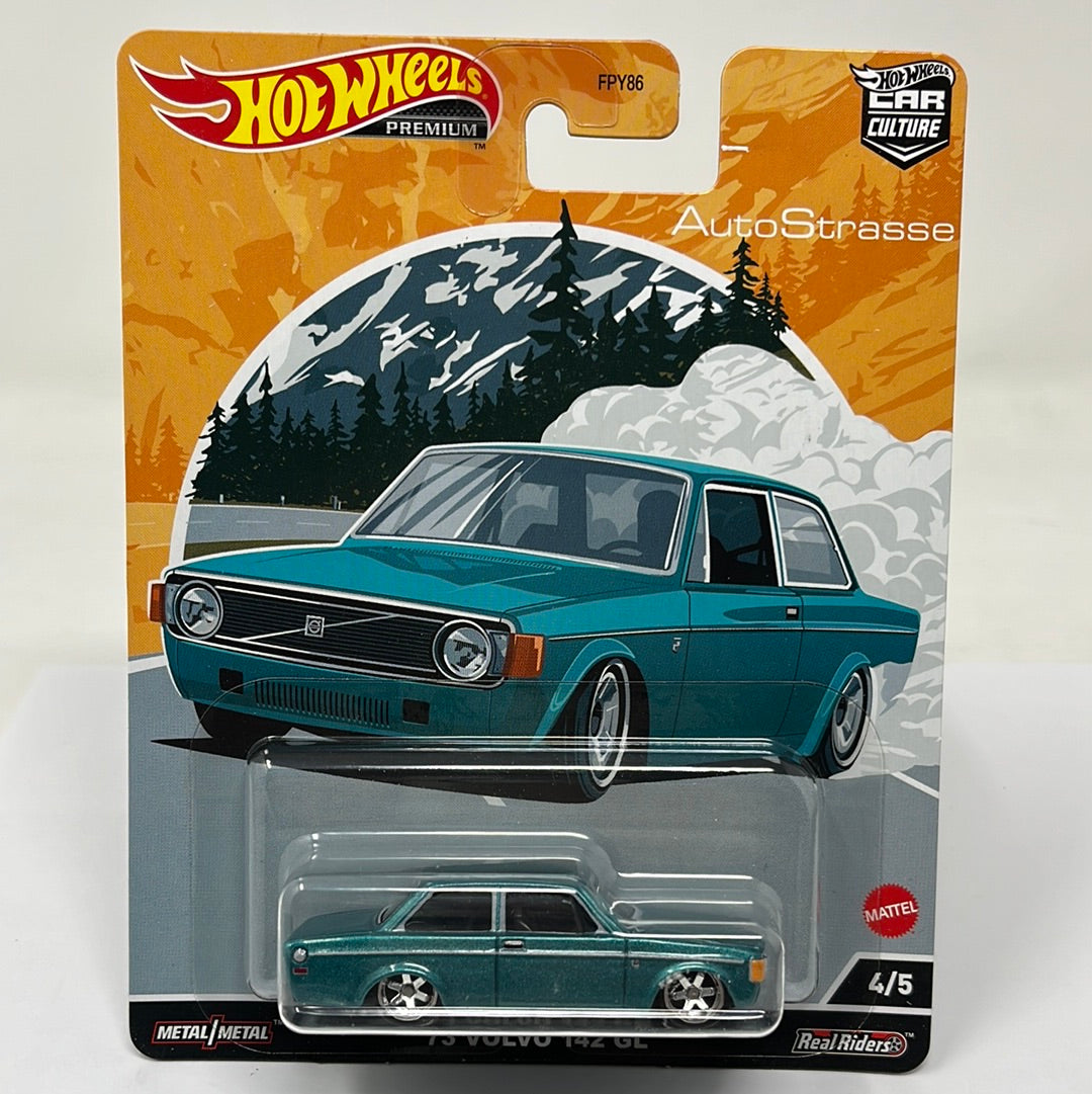 Hot wheels premium auto strasse 73 volvo 142 gl real riders