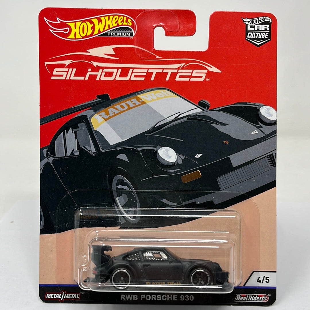 Hot wheels premium silhouettes rwb porsche 930 rauh welt real riders