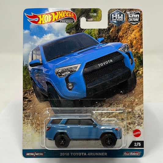 Hot wheels premium 2018 toyota 4runner off road real riders