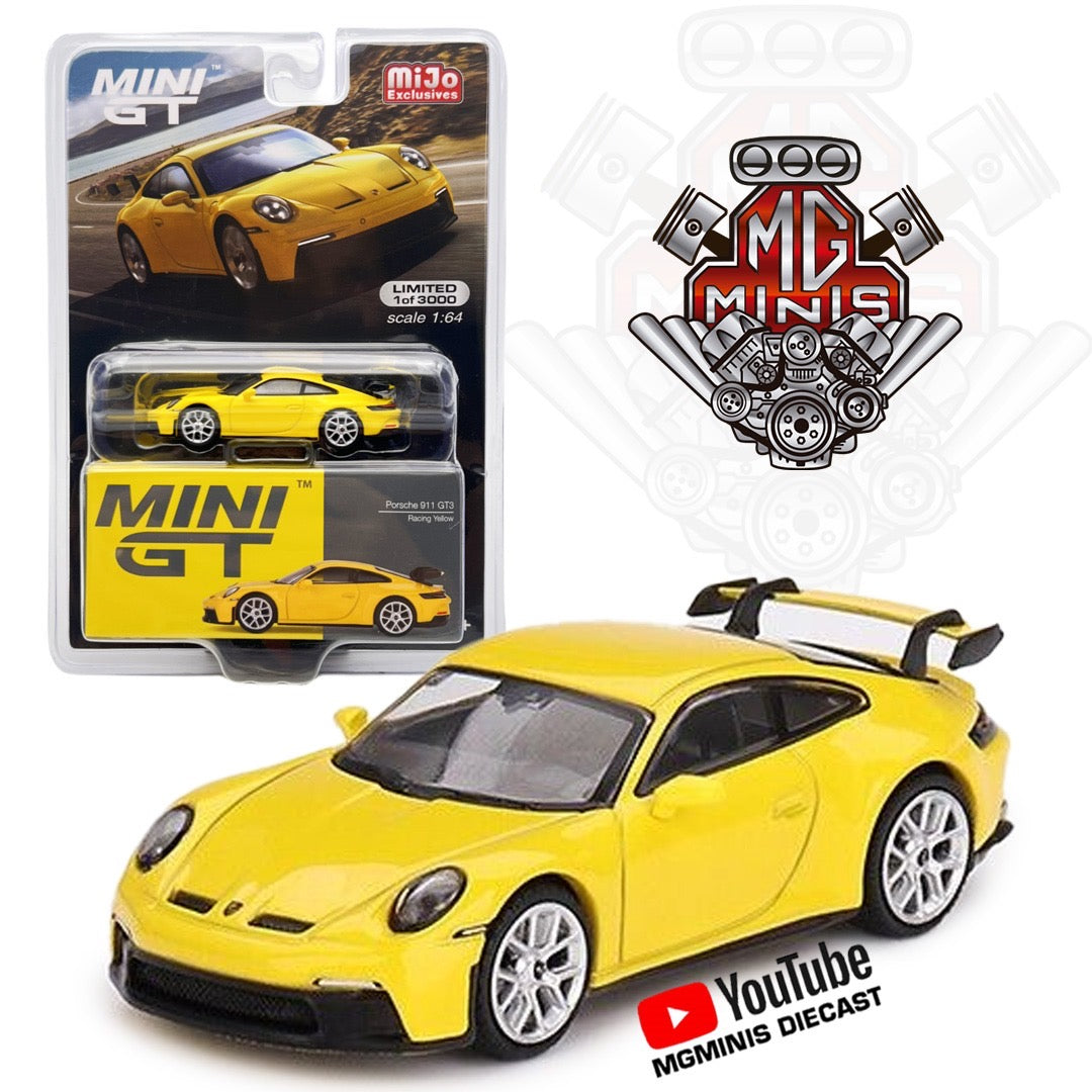 Mini GT 1:64 Porsche 911 (992) GT3 Racing Yellow #565