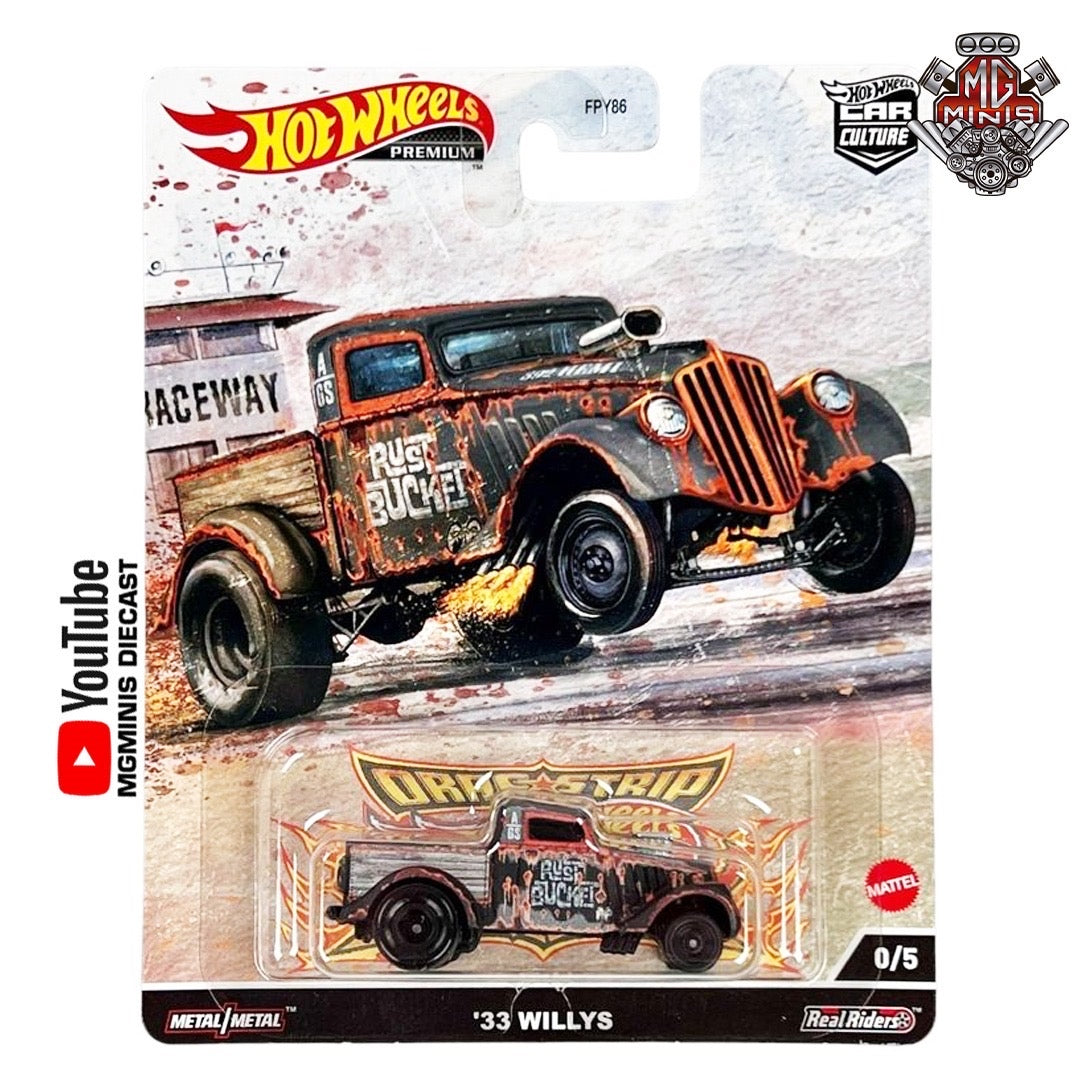 Hot Wheels Premium 33 Willys Black Chase 0/5 - 1:64