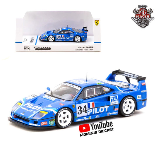 Tarmac Works 1:64 Ferrari F40 LM 24 of Le Mans 1995