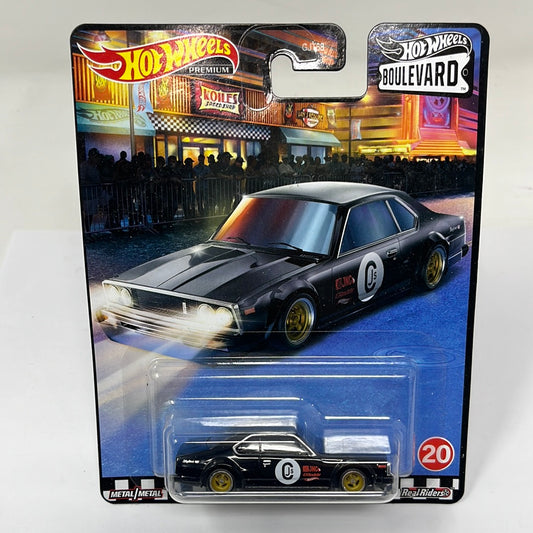 Hot wheels premium boulevard nissan skyline c210 real riders