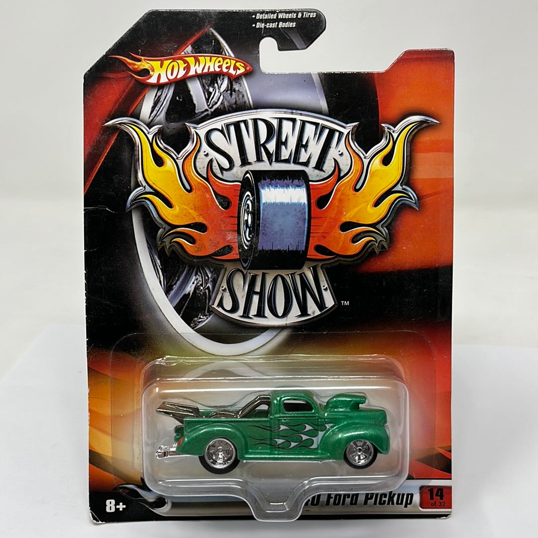 Hot wheels street show 40 ford pickup fire real riders