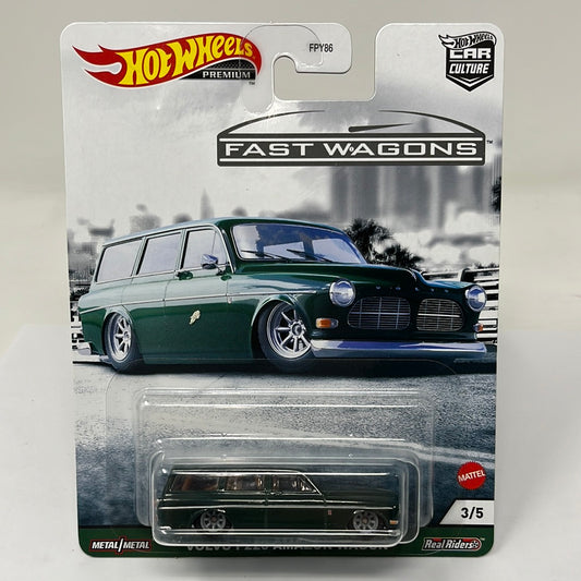 Hot wheels premium fast wagons volvo p220 amazon wagon real riders