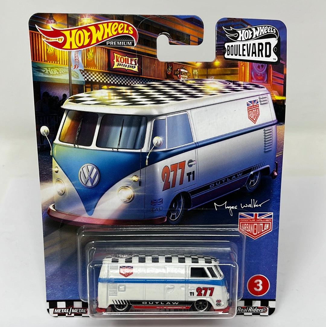 Hot Wheels Premium Volkswagon T1 Panel Bus Boulevard Real Riders 2019