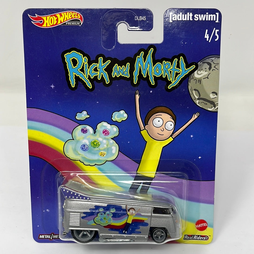 hot wheels premium volkswagen drag bus rick and morty