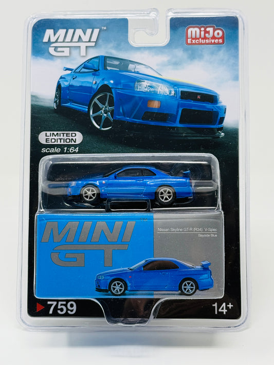 Mini GT Nissan Skyline GTR R34 V Spec #759