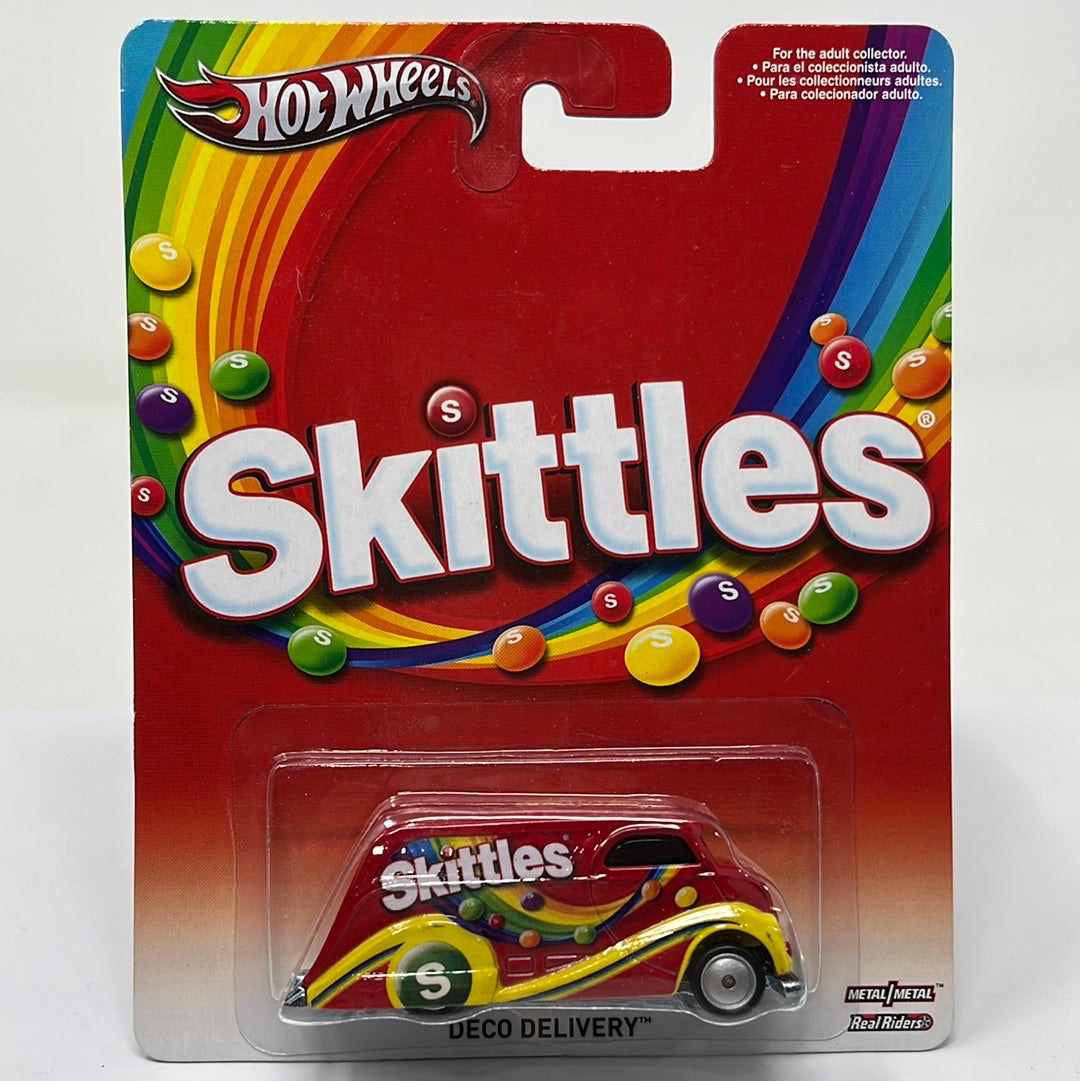 Hot wheels premium skittles deco delivery real riders