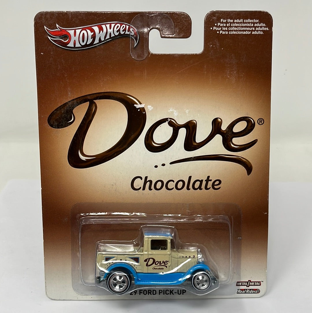 hot wheels premium dove chocolate 29 ford pick up real riders