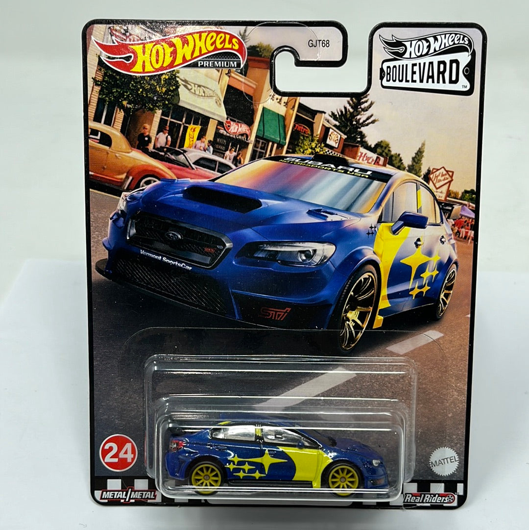 Hot wheels premium boulevard 2019 subaru wrx sti real riders