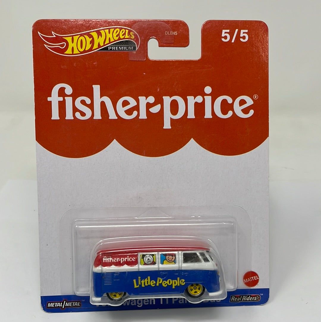 Hot wheels premium fisher price volkswagen t1 panel bus real riders