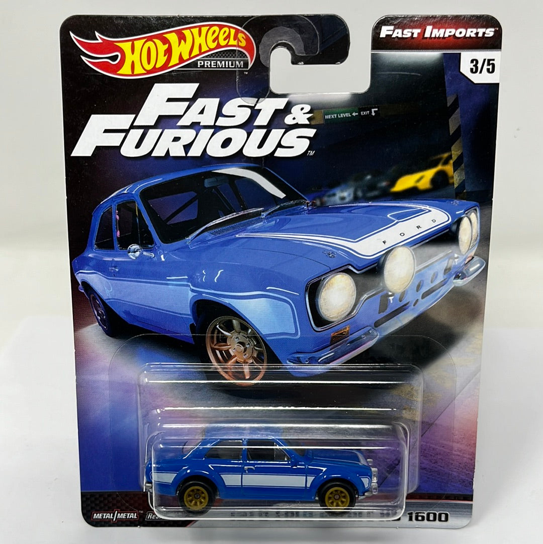 hot wheels premium 1970 ford escort rs 1600 fast & furious real riders