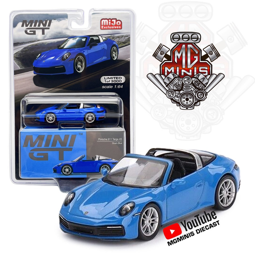 Mini GT 1:64 Porsche 911 Targa 4S Shark Blue #610